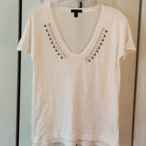 J. crew T-shirt with beading
